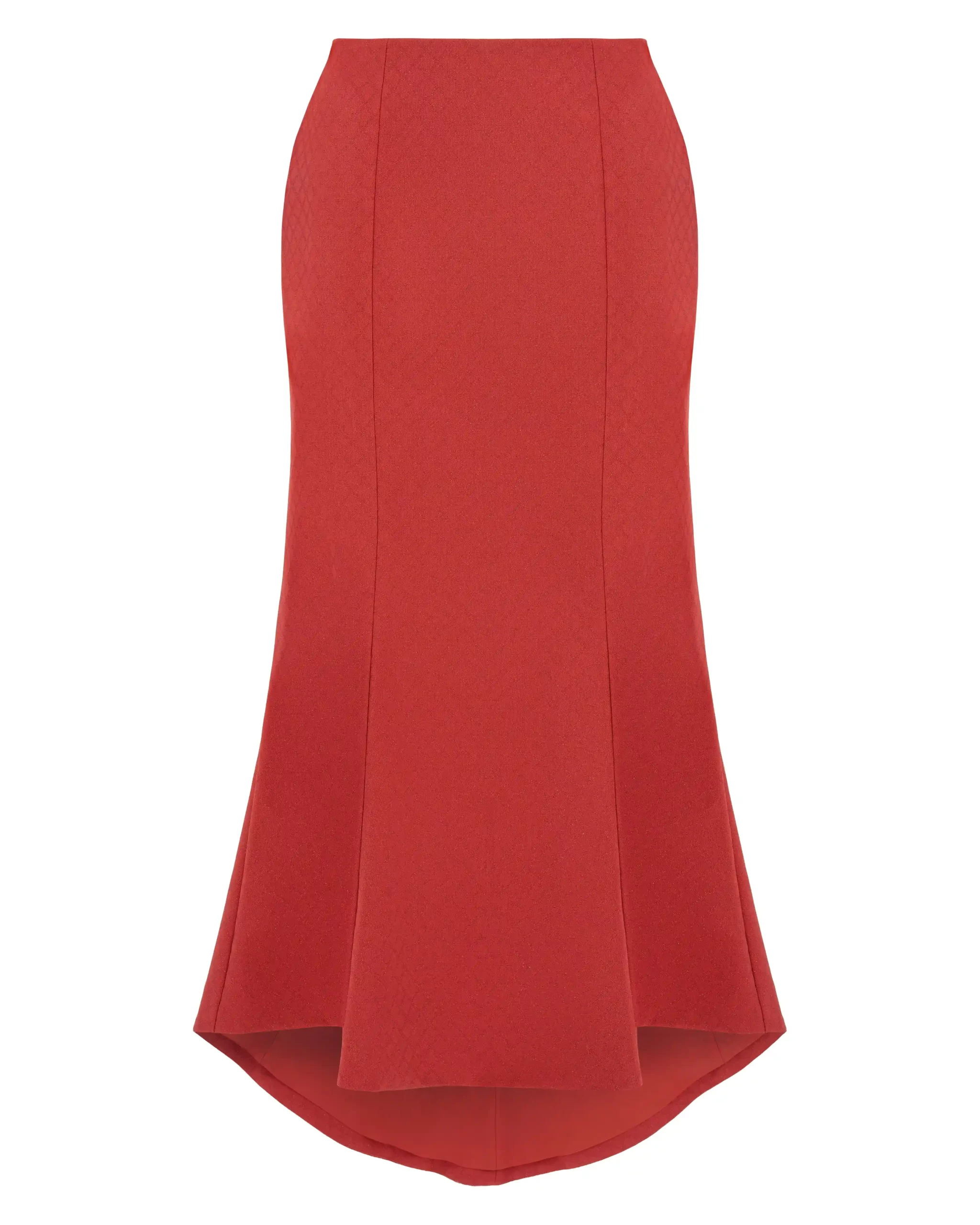 Spódnica syrenka z mieszanki wełny w klasycznym kolorze, dopasowany krój, tył dłuższy, kobieca i elegancka, na podszewce.